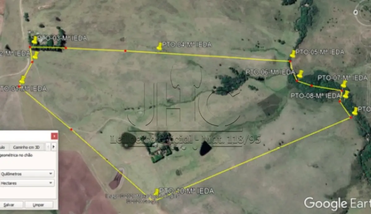 LOTE 001 - UMA FRAÇÃO DE CAMPO DE 23 HECTARES EM DOM PEDRITO/RS - LUGAR DENOMINADO SANTA MARIA