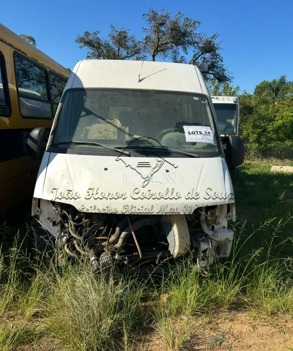 Fiat Ducato Van 2009 Micro-Ônibus Branco Motor e Caixa para Reparo