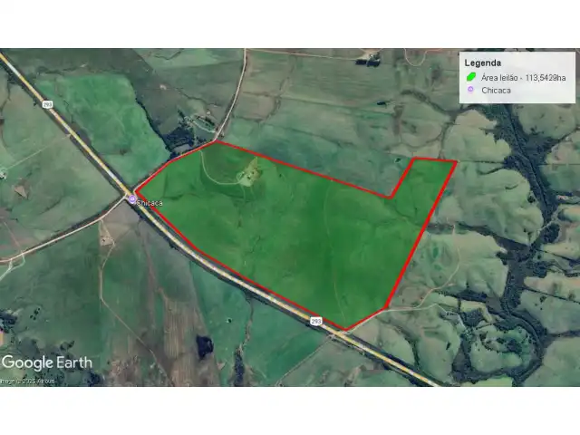 OS DIREITOS AQUISITIVOS DE UMA FRAÇÃO DE CAMPO - ÁREA DE 113,5429 HECTARES COM BENFEITORIAS - PASSO DO ALONSO - DOM PEDRITO/RS
