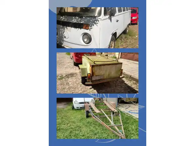 VW/KOMBI ANO 1994 - REBOQUE RONIMAR ANO 95 - REBOQUE FECHADO PIKO ANO 2009