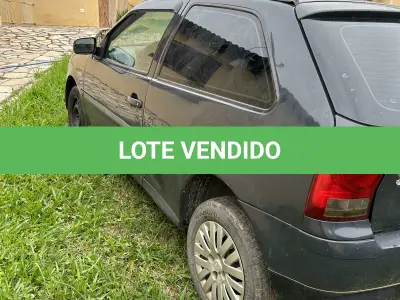 LOTE 001 - UM VEÍCULO VW/GOL 1.0, ANO/MODELO 2007/2008, PLACA MEC-1E96, COR CINZA