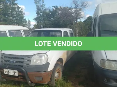 LOTE 0006 - UMA CAMIONETE FORD RANGER XL 4X4, PLACA IST1827, ANO 2011, COR BRANCA