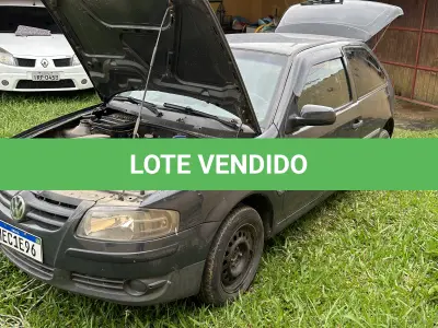 LOTE 001 - UM VEÍCULO VW/GOL 1.0, ANO/MODELO 2007/2008, PLACA MEC-1E96, COR CINZA