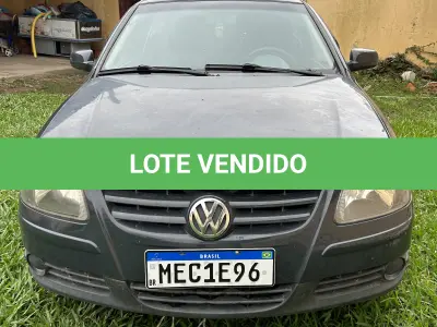 LOTE 001 - UM VEÍCULO VW/GOL 1.0, ANO/MODELO 2007/2008, PLACA MEC-1E96, COR CINZA