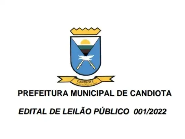 LEILÃO DE BENS INSERVÍVEIS DA PREFEITURA MUNICIPAL DE CANDIOTA/RS