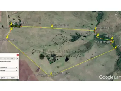 LOTE 001 - UMA FRAÇÃO DE CAMPO DE 23 HECTARES EM DOM PEDRITO/RS - LUGAR DENOMINADO SANTA MARIA
