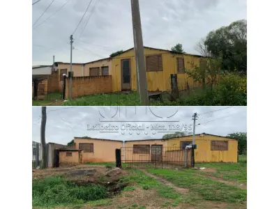 LOTE 001 - UM PRÉDIO DE ALVENARIA E MADEIRA NO PEDRA BRANCA - BAGÉ/RS