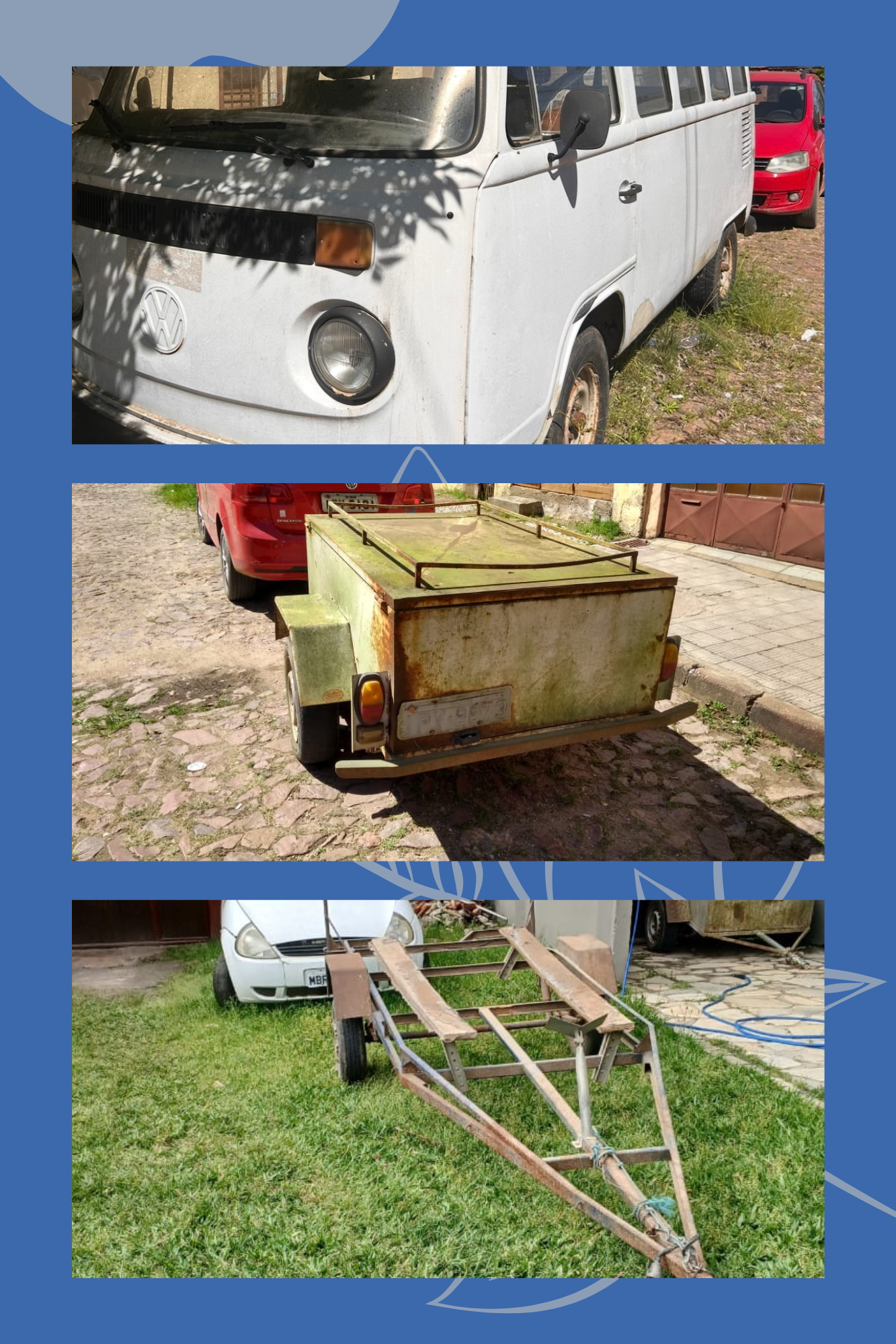 VW/KOMBI ANO 1994 - REBOQUE RONIMAR ANO 95 - REBOQUE FECHADO PIKO ANO 2009