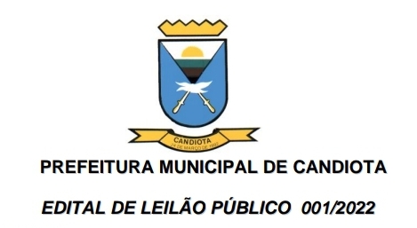 LEILÃO DE BENS INSERVÍVEIS DA PREFEITURA MUNICIPAL DE CANDIOTA/RS